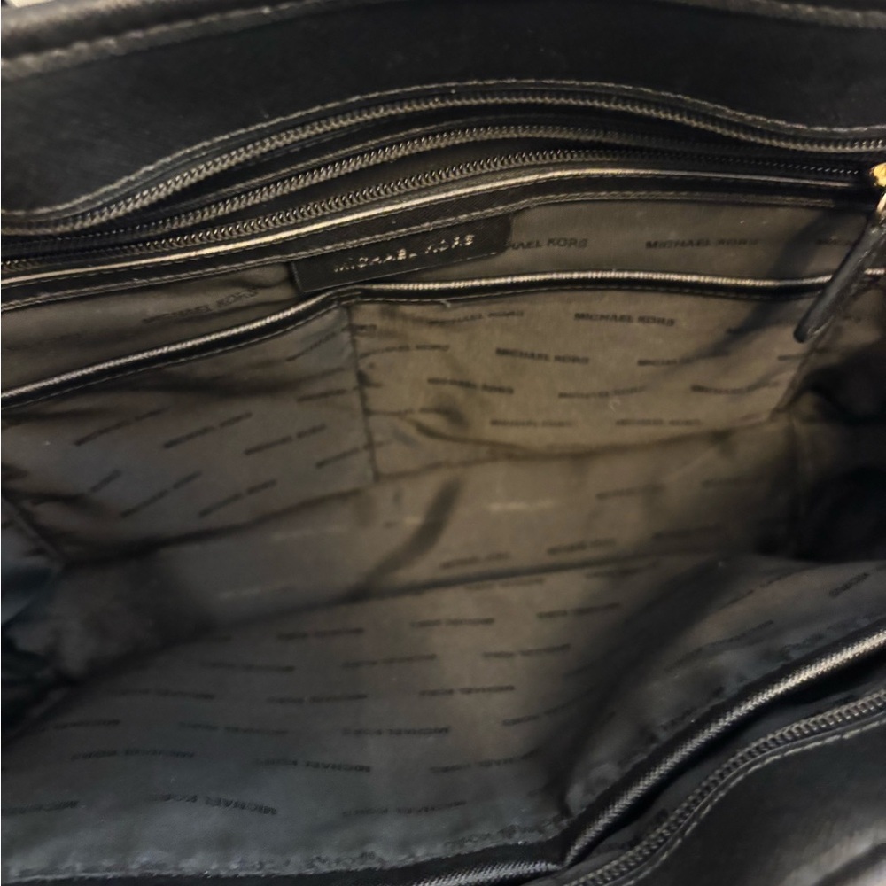 Michael Kors Black Saffiano Leather Tote Bag - Picture 3 of 6